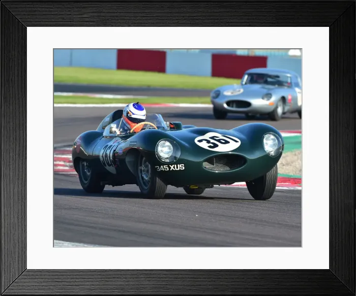 Framed Print : CM23 3188 Rod Barrett, Bill Shepherd, Jaguar D type