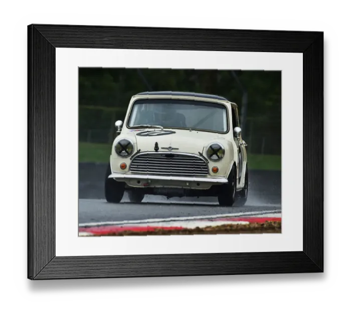 Framed Print : CM25 8403 Larry Warr, Morris Mini Cooper S Framed Print : CM25 8403 Larry Warr, Morris Mini Cooper S