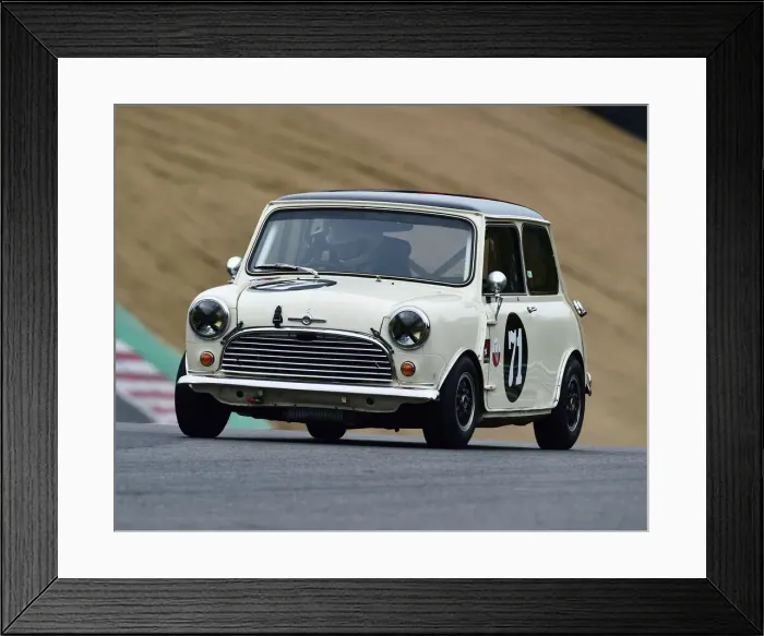 Framed Print : CM25 7914 Larry Warr, Morris Mini Cooper S Framed Print : CM25 7914 Larry Warr, Morris Mini Cooper S