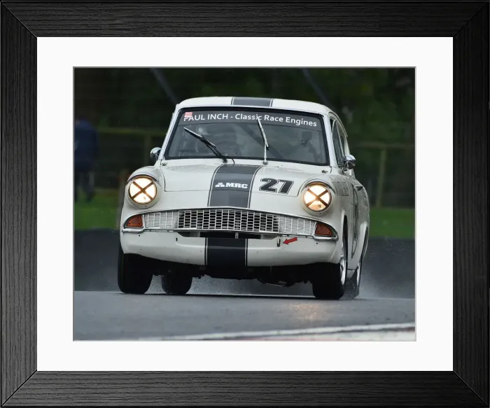 Framed Print : CM25 8393 Martin Reynolds, Ford Anglia 105E