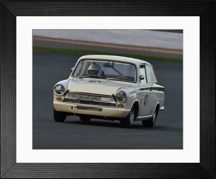 Framed Print : CM26 1411 Nigel Cox, Ford Lotus Cortina Framed Print : CM26 1411 Nigel Cox, Ford Lotus Cortina