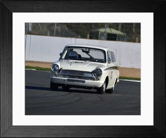 Framed Print : CM26 0735 Nigel Cox, Ford Lotus Cortina Framed Print : CM26 0735 Nigel Cox, Ford Lotus Cortina