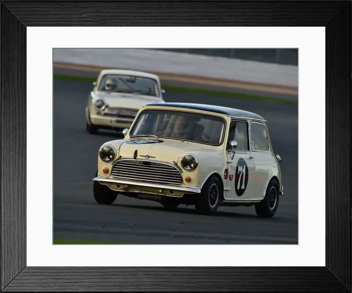 Framed Print : CM26 1410 Larry Warr, Morris Mini Cooper S Framed Print : CM26 1410 Larry Warr, Morris Mini Cooper S