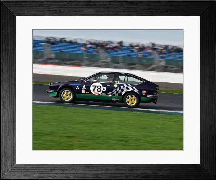 Framed Print : CM26 0785 Mark Dudley, Alfa Romeo Alfetta GTV