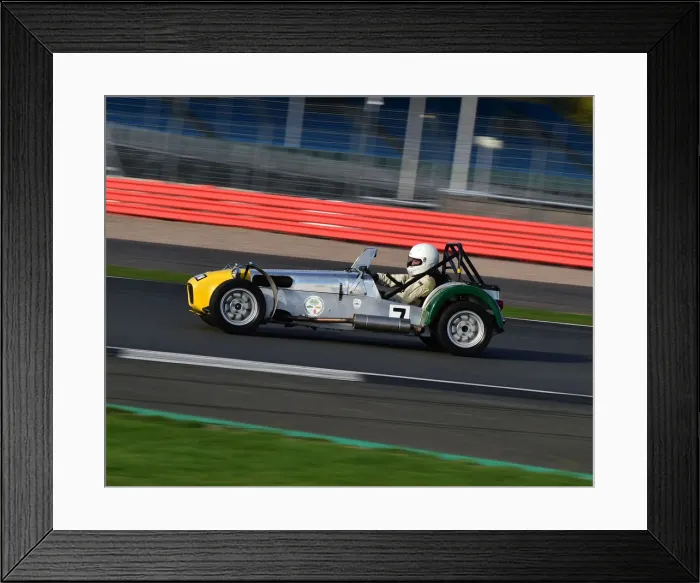 Framed Print : CM26 1068 Mike Leese, Lotus Seven S2 Framed Print : CM26 1068 Mike Leese, Lotus Seven S2