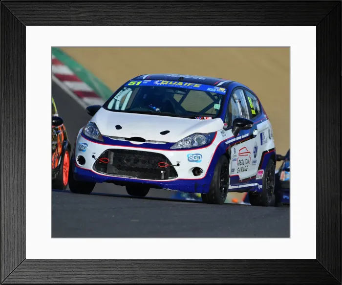 Framed Print : CJ7 5607 Rikki Taylor, Ford Fiesta Zetec Framed Print : CJ7 5607 Rikki Taylor, Ford Fiesta Zetec
