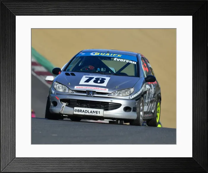 Framed Print : CJ7 5612 Steve Everson, Peugeot 206 GTi