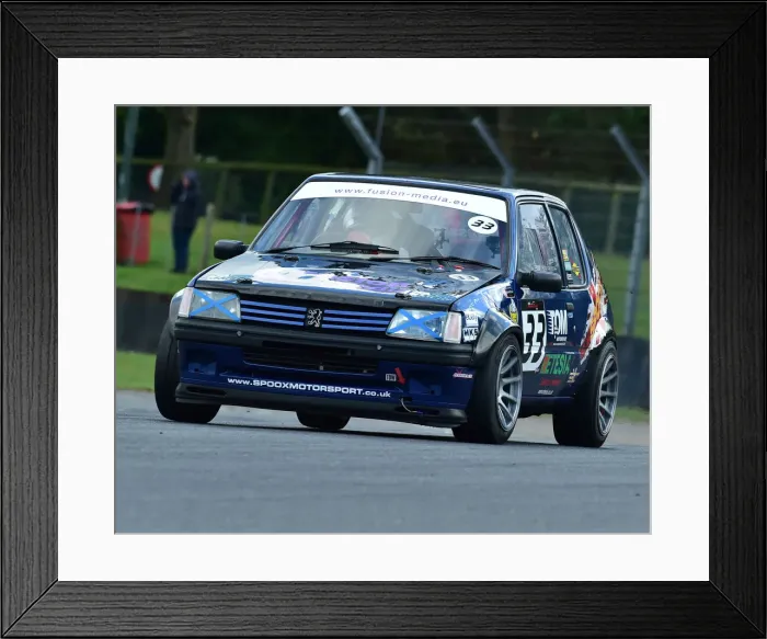 Framed Print : CM26 2268 Chris Bassett, Peugeot 205 Gti Framed Print : CM26 2268 Chris Bassett, Peugeot 205 Gti