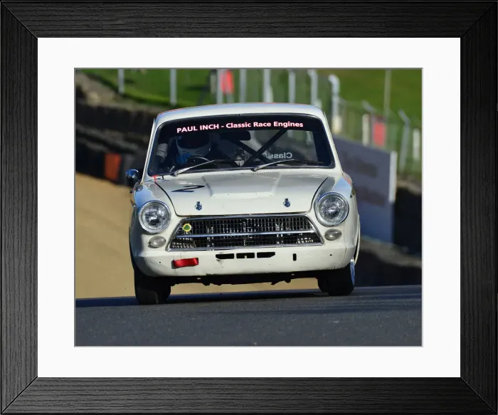 Framed Print : CJ7 5498 Stuart Caie, Ford Lotus Cortina
