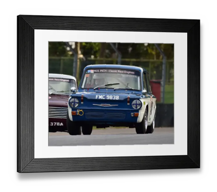 Framed Print : CM26 2152 Freddie Brown, Hillman Imp Framed Print : CM26 2152 Freddie Brown, Hillman Imp