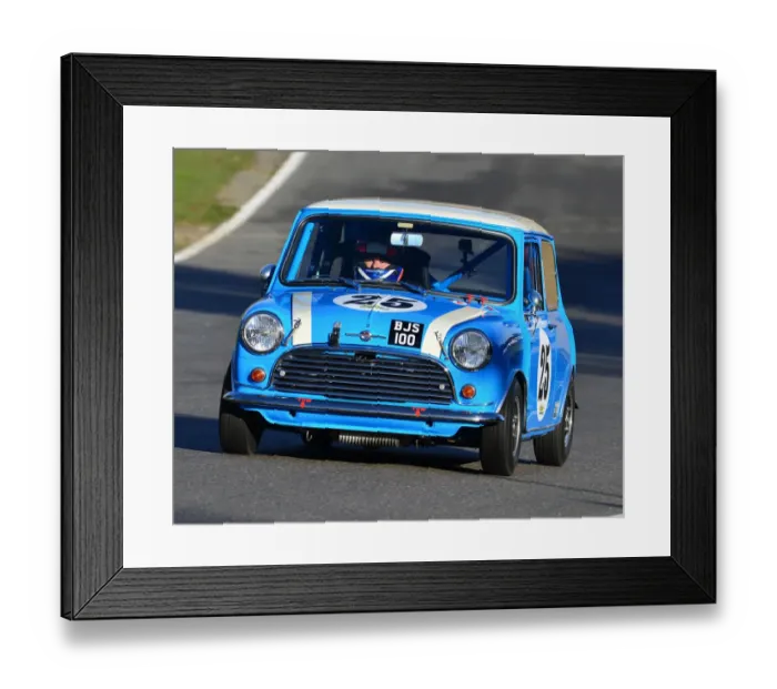 Framed Print : CJ7 5326 Barry Sime, Morris Mini Cooper S