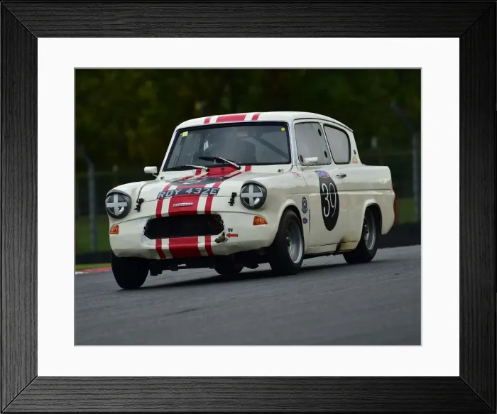 Framed Print : CM26 2202 Alex Williams, Ford Anglia 105E