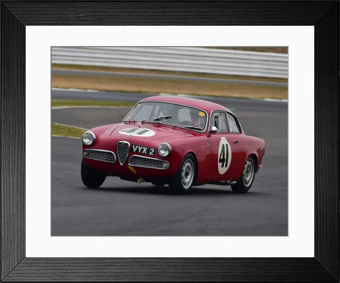 Framed Print : CM24 8912 Andrew Lawley, Tom Smith, Alfa Romeo Giulietta