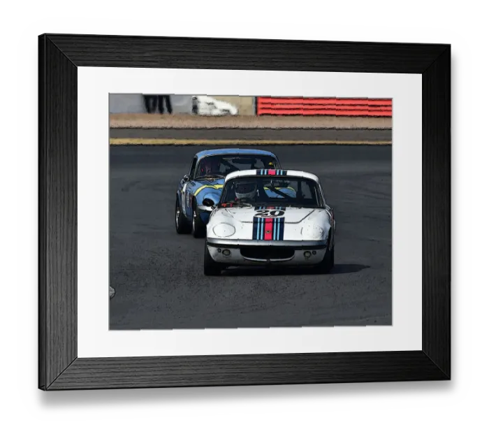 Framed Print : CM24 9855 Mark Leverett, Lotus Elan S1