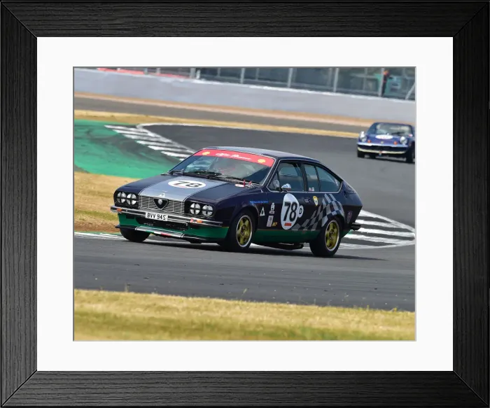 Framed Print : CM24 9818 Mark Dudley, Alfa Romeo Alfetta GTV