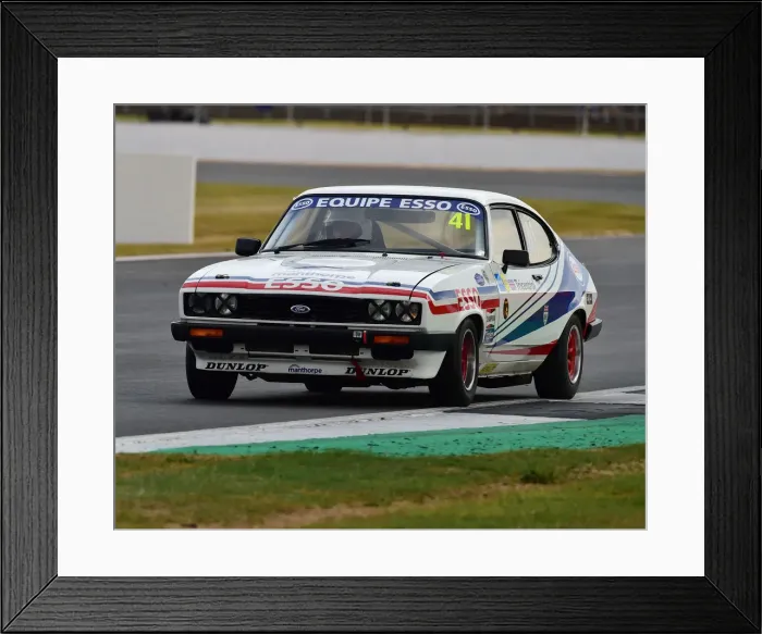Framed Print : CM25 0142 George Pochciol, Ford Capri Framed Print : CM25 0142 George Pochciol, Ford Capri