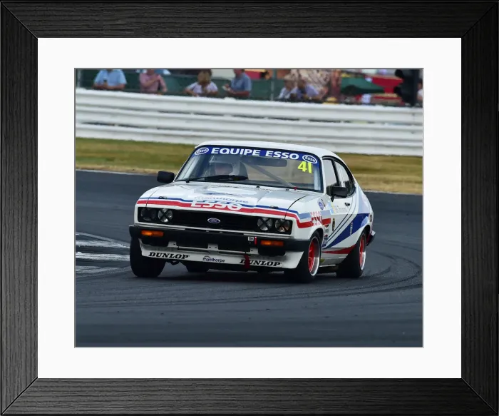 Framed Print : CM25 0061 George Pochciol, Ford Capri Framed Print : CM25 0061 George Pochciol, Ford Capri