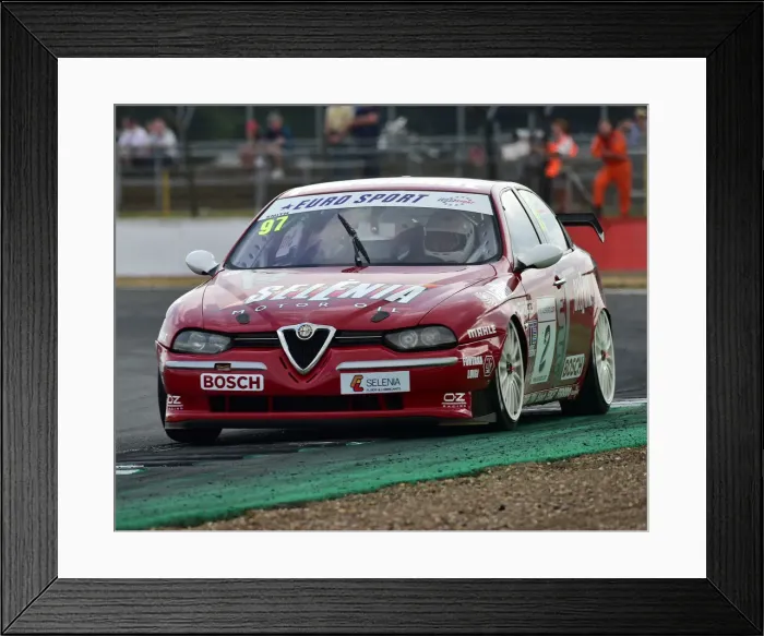 Framed Print : CM25 0091 Neil Smith, Alfa Romeo 156 Framed Print : CM25 0091 Neil Smith, Alfa Romeo 156