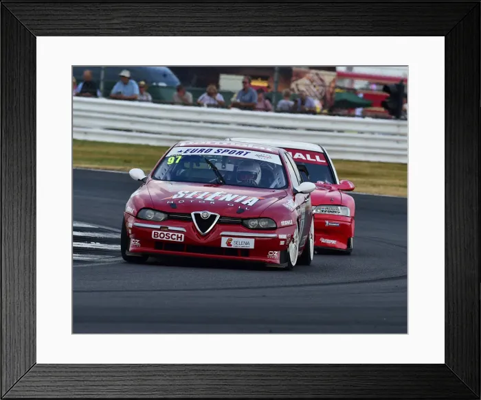 Framed Print : CM25 0048 Neil Smith, Alfa Romeo 156 Framed Print : CM25 0048 Neil Smith, Alfa Romeo 156