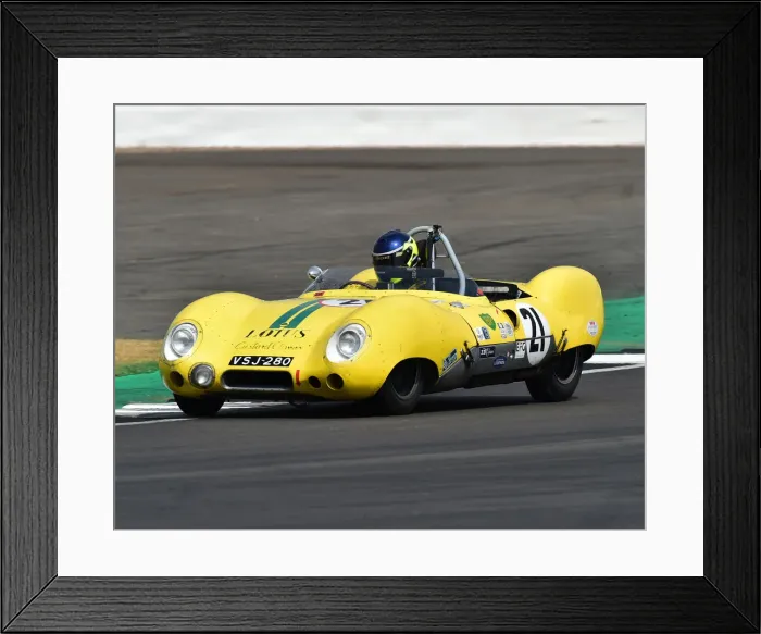 Framed Print : CM24 9186 Jason Yates, Ben Mitchell, Lotus XI, Custard Climax