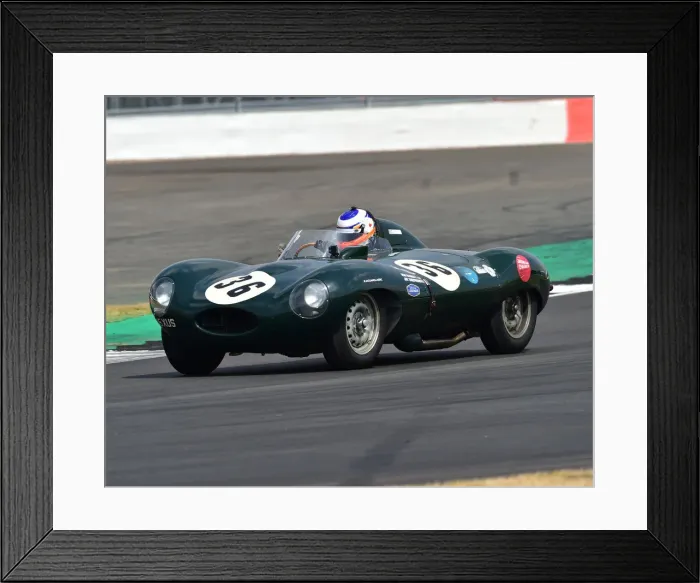 Framed Print : CM24 9181 Rod Barrett, Jay Shepherd, Jaguar D-Type