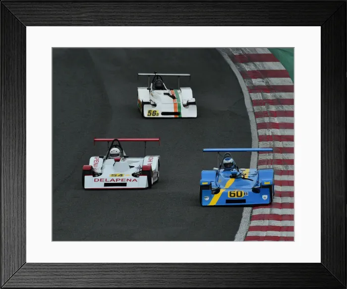 Framed Print : CM25 8081 Brian Hunter, Mallock Mk16, Barry Webb, Delapena Mallock, Stephen Littler