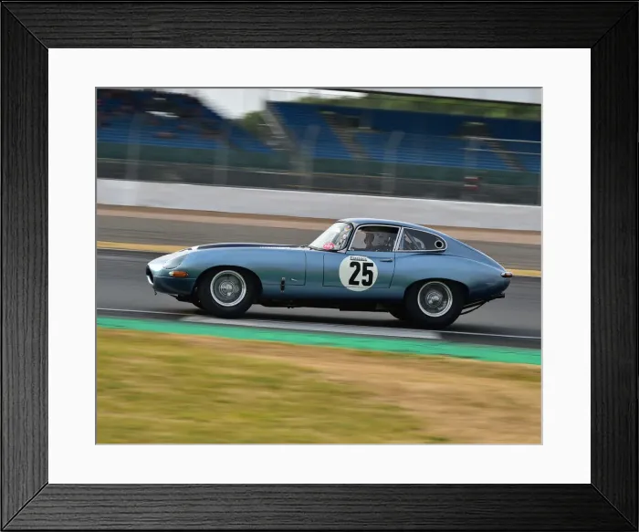 Framed Print : CM25 0299 John Burton, Jaguar E-Type Framed Print : CM25 0299 John Burton, Jaguar E-Type