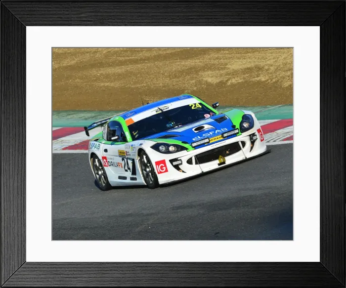 Framed Print : CJ7 6237 Simon Rudd, Tom Barley, Ginetta G55 GT4
