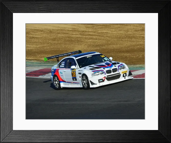 Framed Print : CJ7 6214 Sam Allpass, BMW M3 E46
