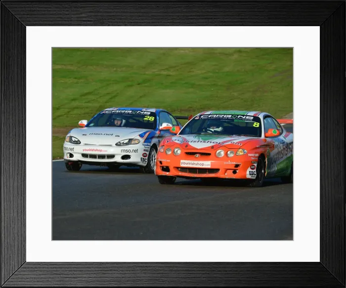 Framed Print : CJ7 6002 Eddie O Kane, Paul Lawrie, Hyundai Coupe 2000