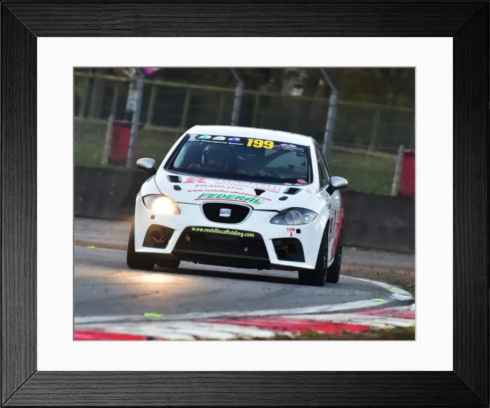 Framed Print : CM26 3263 Robert Hosier, SEAT Leon