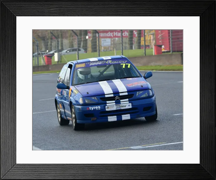 Framed Print : CM26 2741 Chris Bicknell, Citroen Saxo