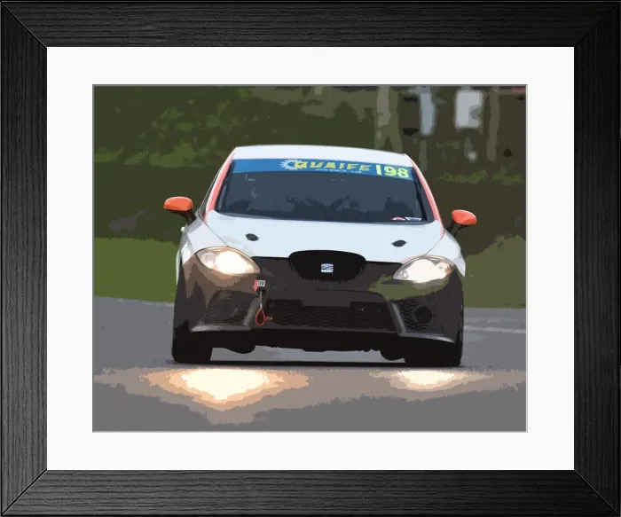 Framed Print : CM26 3267 David Charlton, SEAT Leon Framed Print : CM26 3267 David Charlton, SEAT Leon