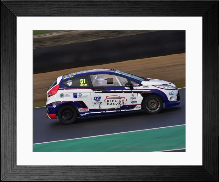 Framed Print : CM26 2664 Rikki Taylor, Ford Fiesta Zetec Framed Print : CM26 2664 Rikki Taylor, Ford Fiesta Zetec