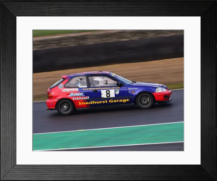 Framed Print : CM26 2634 Jamie Primett, Honda Civic Framed Print : CM26 2634 Jamie Primett, Honda Civic