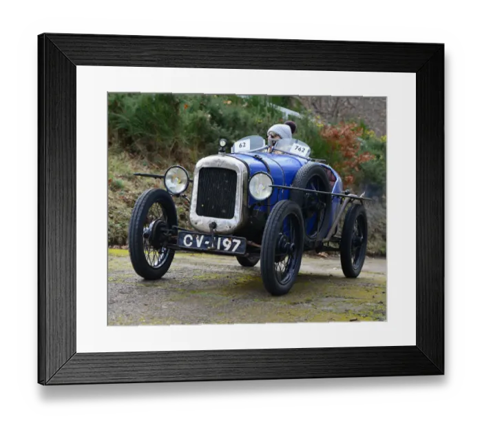 Framed Print : CJ7 6789 Miss Abby Oliver, Gary Clare, Austin Seven Special