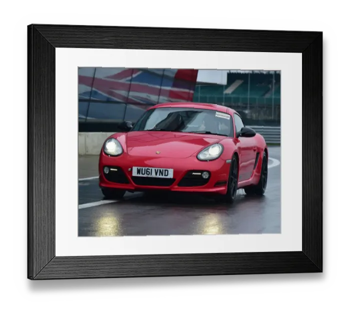 Framed Print : CM26 6021 Thumbs up, Porsche Cayman R Framed Print : CM26 6021 Thumbs up, Porsche Cayman R