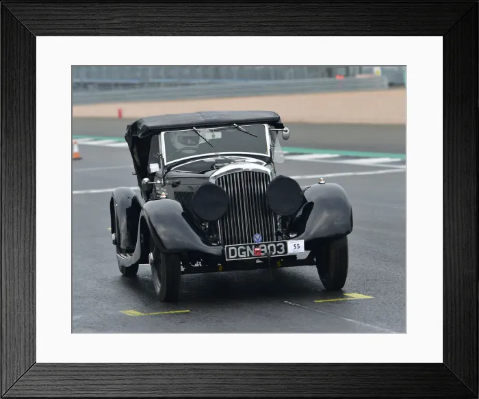 Framed Print : CM26 6282 Steve Allen, Bentley 4o Litre Special