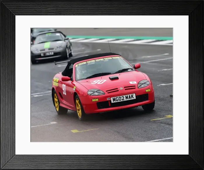 Framed Print : CM26 6420 Charlie Martin, MG TF