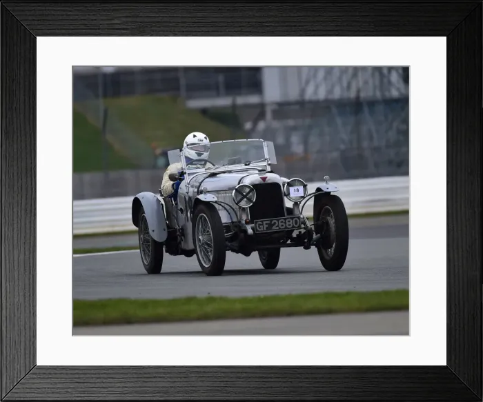 Framed Print : CM26 6717 Robert Britcher, Alvis SA 16-95 Special