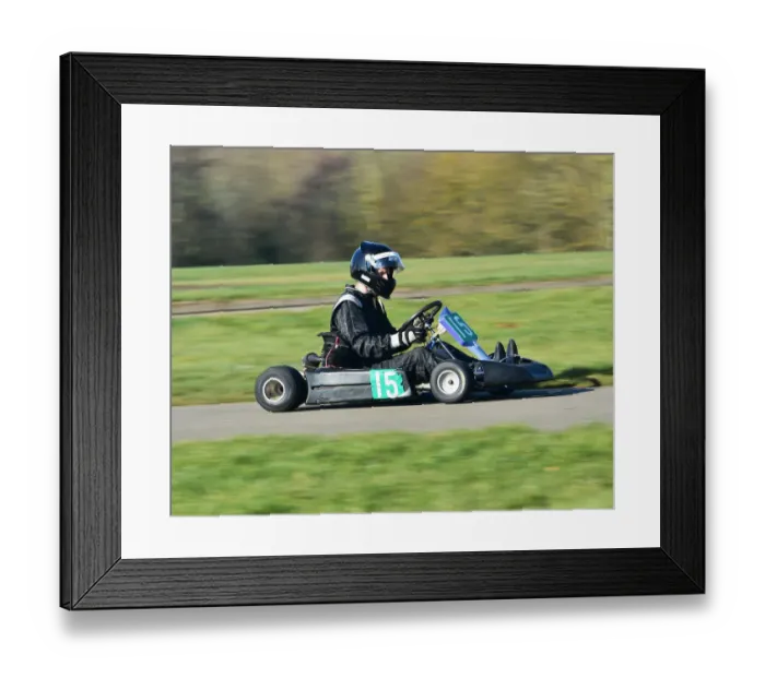 Framed Print : CM26 7752. British Historic Kart Club, BHKC, Race Retro