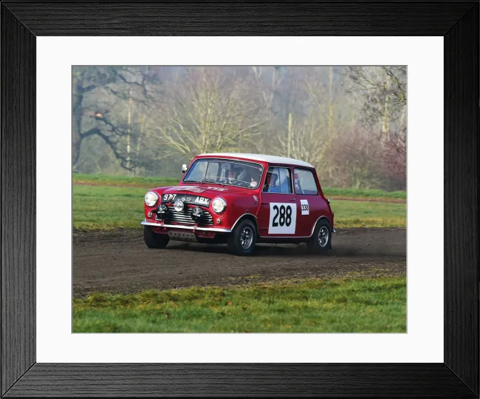 Framed Print : CM26 7197 Rauno Aaltonen, Mini Cooper S Framed Print : CM26 7197 Rauno Aaltonen, Mini Cooper S