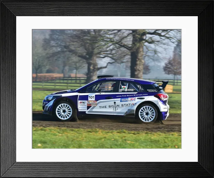 Framed Print : CM26 7236 Meirion Evans, Hyundai i20 R5 Framed Print : CM26 7236 Meirion Evans, Hyundai i20 R5