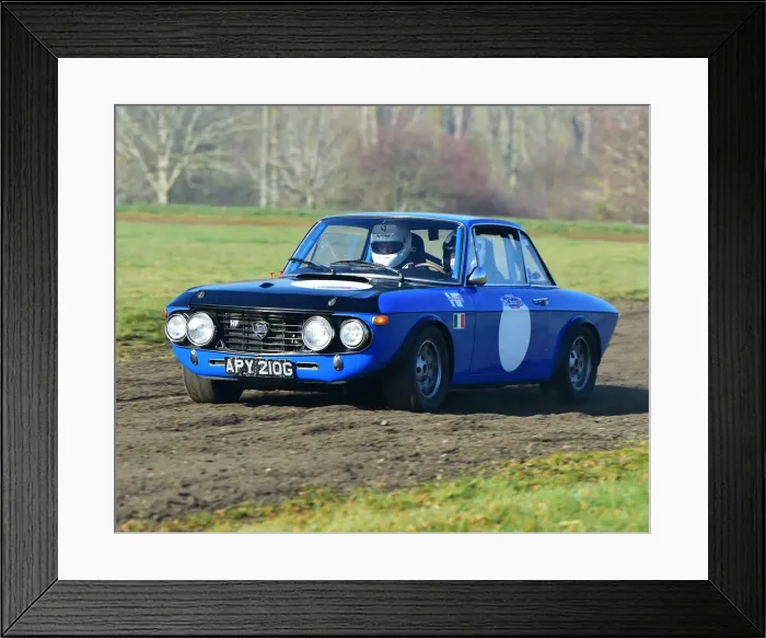Framed Print : CM26 7356 Lancia Fulvia Rallye HF