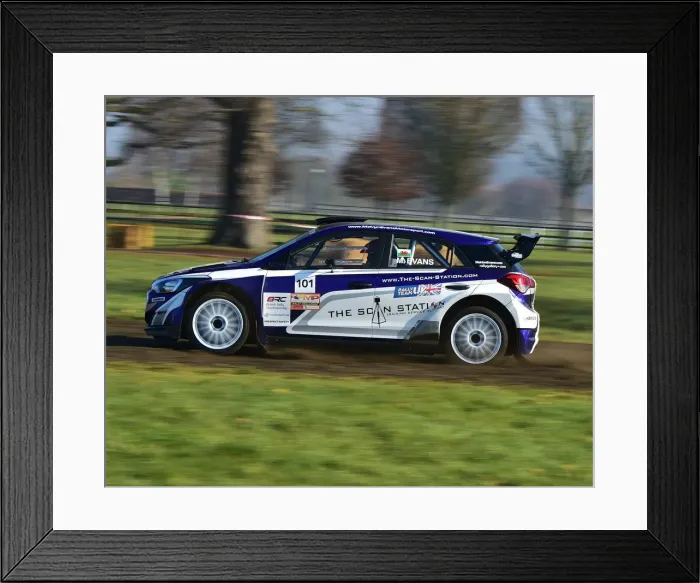 Framed Print : CM26 7383 Meirion Evans, Hyundai i20 R5