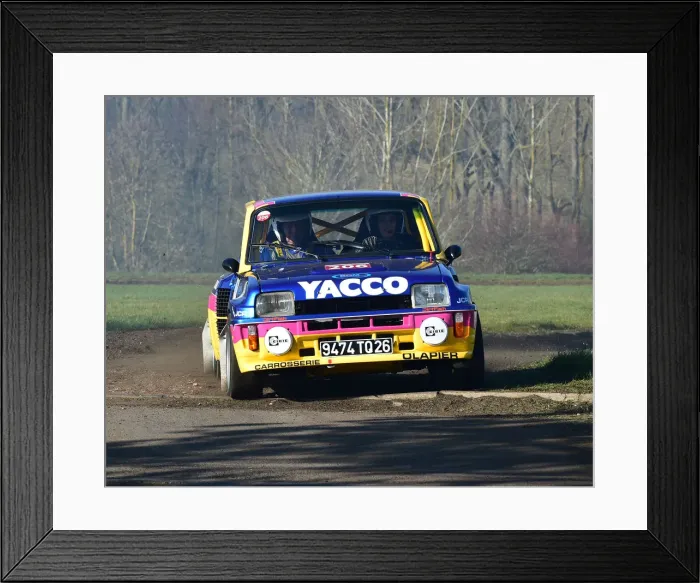 Framed Print : CM26 7489 Jess Watts, Renault 5 Maxi Turbo