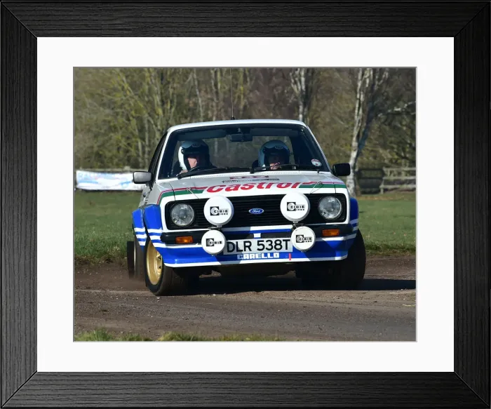 Framed Print : CM26 7498 Paul Holmes, Ford Escort Mk2 RS1800