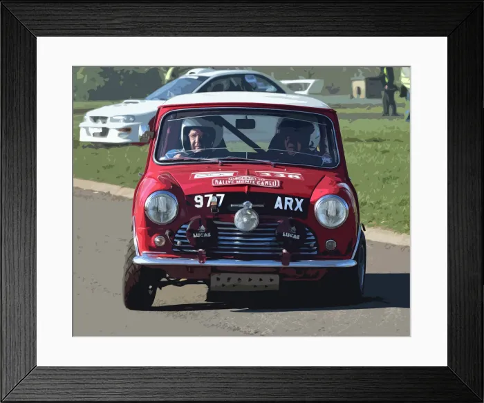 Framed Print : CM26 7564 Rauno Aaltonen, Mini Cooper S Framed Print : CM26 7564 Rauno Aaltonen, Mini Cooper S