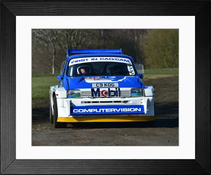Framed Print : CM26 7688 Dave Higgs, MG Metro 6R4