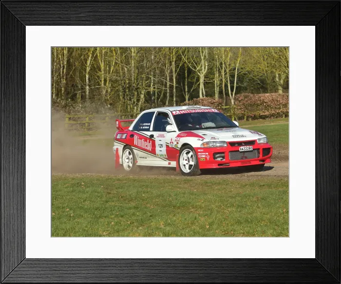 Framed Print : CM26 7859 Lee Kedward, Mitsubishi Evo 3